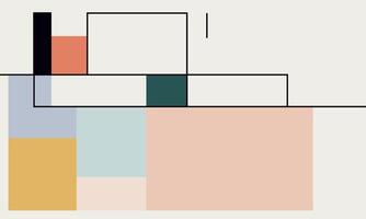 A painting with a square, rectangular shape and a square, rectangular shape vector