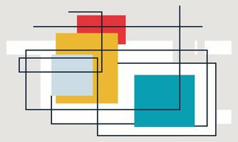 A colorful abstract design with squares and rectangles vector