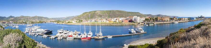 panoramic view of a small marina of western Sardinia photo