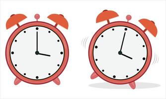alarm clock Illustration on white background.alarm clock icon set vector