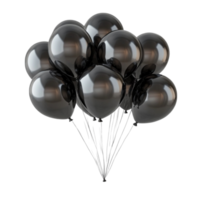 Vibrant 3D Party Balloons Floating Gracefully with a Festive and Joyful Vibe png