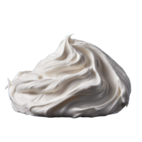 Luscious Whipped Cream Swirl Isolated on Transparent Background - High-Quality Image png