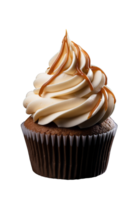 Delicious Frosted Cupcake Isolated on Transparent Background, High Quality Image png