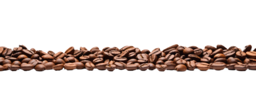 Rich Aroma Unveiled Silhouette of Premium Coffee Beans on a Crystal Clear Canvas a Visual Invitation to Indulge in the Essence of Coffee Culture. png