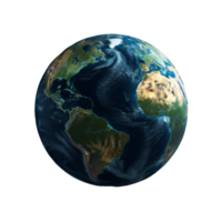 Planetary Mosaic A Stunning Earth View from Space This captivating image showcases the Earths continents and oceans, adorned with vibrant cloud formations against a transparent backdrop. png