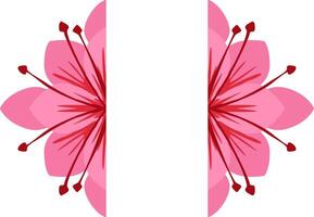 Pink Petal Frame for Design Project vector