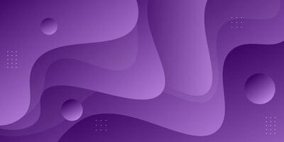 Abstract minimalist purple wave background. Dynamic shape color background. Trendy background for banner. vector