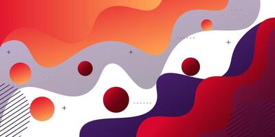 minimal geometric colorful abstract background, dynamic shape composition landing page background. eps10 vector