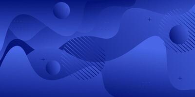 Abstract minimalist blue wave background. Modern concept background. Realistic waves with simple geometric . vector