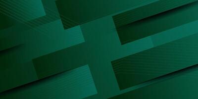 Abstract dark green overlapping shadow background. Paper cut template with square shapes and shadow. Green background with trendy pattern design. eps10 vector