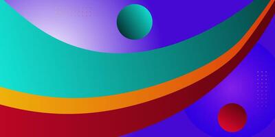 minimal geometric colorful abstract background, dynamic shape composition landing page background. vector