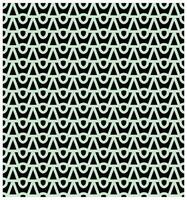 A repetitive geometric pattern featuring light green triangular shapes with circular bases against a black background, it could be used as a wallpaper, fabric design and pillow vector