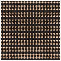 A repeating geometric pattern of beige triangles and diamonds on a black background, creating a balanced, modern design. , it could be used as a wallpaper, fabric design, pillow, bag vector