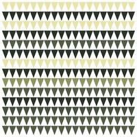 Pattern of alternating rows of triangular shapes in shades of cream, dark green, and olive, creating a textured geometric design., It could be used as a wallpaper, fabric design, pillow or other vector