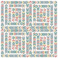 A pattern featuring colorful chevron arrows in various hues, forming a vibrant, repetitive design on a white background. vector