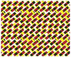 Colorful geometric pattern featuring overlapping red, green, yellow, and black shapes on a white background, it could be used as a wallpaper, fabric design, pillow, bag vector