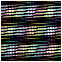 Colorful, striped pattern with pink, blue, and yellow against a black background, creating a vibrant, abstract design. vector