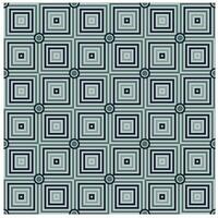 A repeating geometric pattern of concentric squares in shades of blue, gray, and black, interspersed with circular motifs. vector