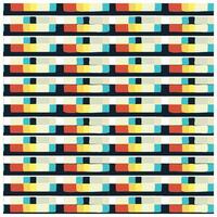 A colorful abstract pattern featuring rectangular shapes in bold hues like red, yellow, and blue, set against a dark background. vector