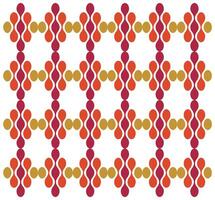 Geometric square shape print pattern featuring abstract shapes in red, orange, and yellow arranged in a grid on a white background, it could be used as a wallpaper, fabric design, pillow and bag vector