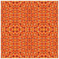 A vibrant geometric pattern featuring interlocking stars and shapes in shades of red, orange, black, and white, creating a dynamic design. vector