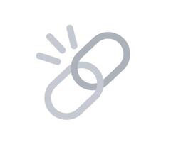 Hyperlink connected web concept of flat style vector