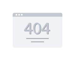Website page online searching 404 not found vector
