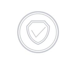 Checklist security active icon concept of line style vector