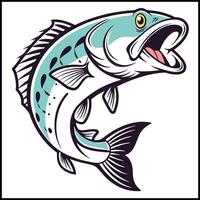 a fish with its mouth open and its mouth open vector