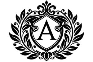 Ornate Monogram A Design for Logos and Branding vector