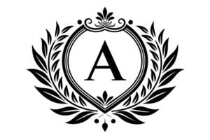 A Ornate Monogram A Design for Logos and Branding vector