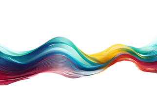 Abstract wave background with colorful waves png