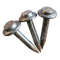 serene rustic Metal Nails Galvanized Finish Isolated detailed png