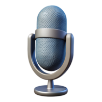 vibrant minimalist Microphone Icon Cutout with Shadow Effect genuine png