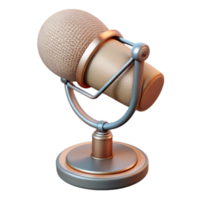 impressive creative Microphone on Stand with Pop Filter Isolated authentic png