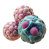 magnificent creative Microscopic Cells Close Up View Transparent Background high resolution png