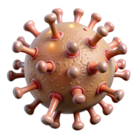elegant abstract Microscopic Virus Close Up View Isolated Element png