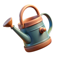 dramatic rustic Mindful Gardening Watering Can Isolated original png