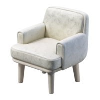 magnificent abstract Minimalist White Chair Front View Isolated png