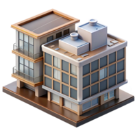 stunning rustic Modern Apartment Building Rooftop View Transparent Background genuine png