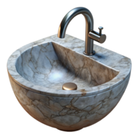 elegant vintage Modern Bathroom Sink with Chrome Faucet Transparent Element genuine png