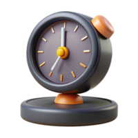 elegant minimalist Modern Desk Clock Front View Isolated Element exclusive png
