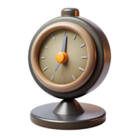 vibrant traditional Modern Desk Clock Front View Isolated Element high resolution png