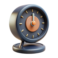magnificent abstract Modern Desk Clock Front View Isolated Element high resolution png