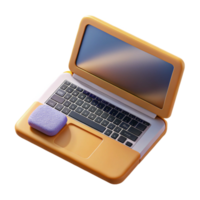 extraordinary vintage Modern Laptop Top View Cutout Element high quality png