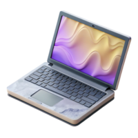 extraordinary minimalist Modern Laptop with External Monitor Isolated Element premium png