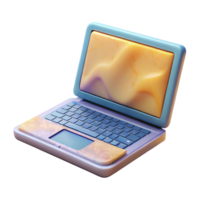 stunning abstract Modern Laptop with External Monitor Isolated Element original png