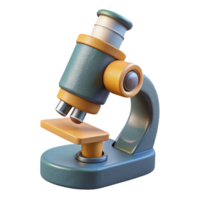 serene traditional Modern Microscope Side View Cutout on Transparent Background authentic png