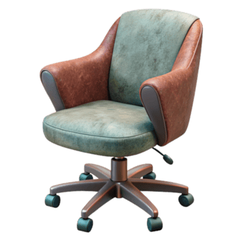 extraordinário artístico moderno escritório cadeira com rodas transparente fundo Cortar fora genuíno png