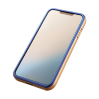 serene rustic Modern Smartphone with Blank Screen Isolated on Transparent Background detailed png